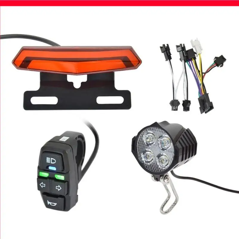 

D46B Cycling Safety Lights and Brake Set with Easy Switches for eBikes Scooters