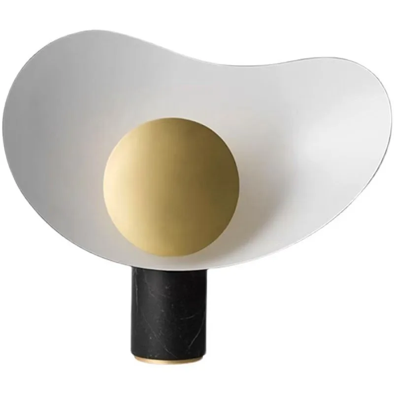 Postmodern creative light luxury Nordic minimalist designer model room bedroom bedside lamp, decorative art desk lamp
