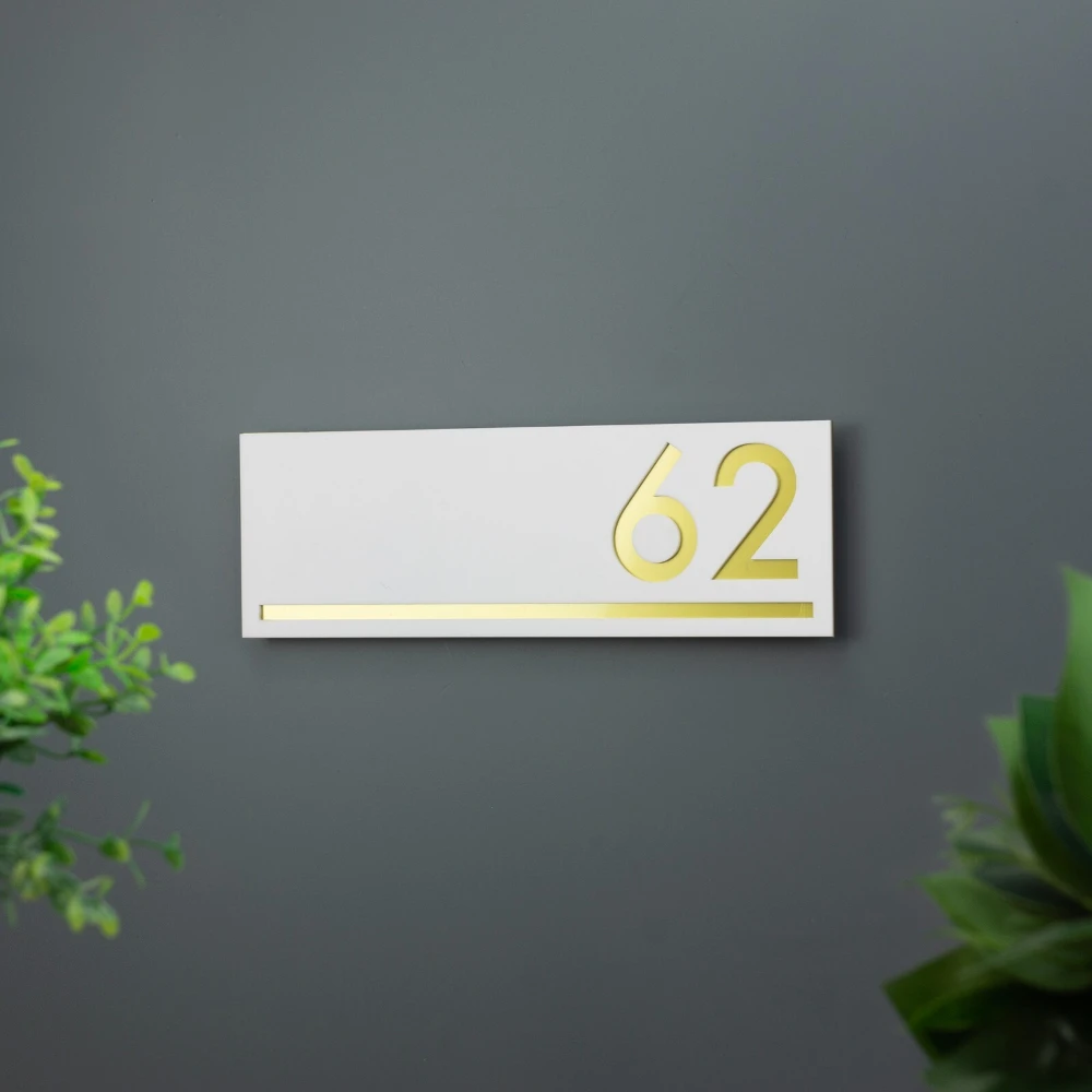تخصيص الطبقة المعاصرة قطع الليزر رقم المنزل الحديث الاكريليك علامة عنوان علامة
