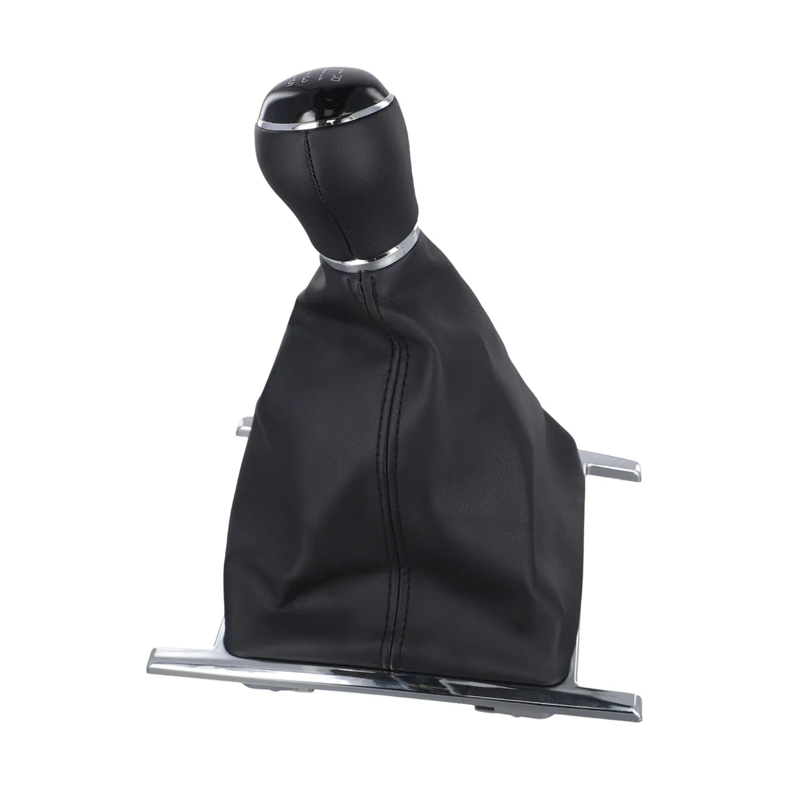 Color Difference Notice Vehicle Aesthetics Leather Knob Gear Lever Cover Sleek Appearance ABS Plastic Durability