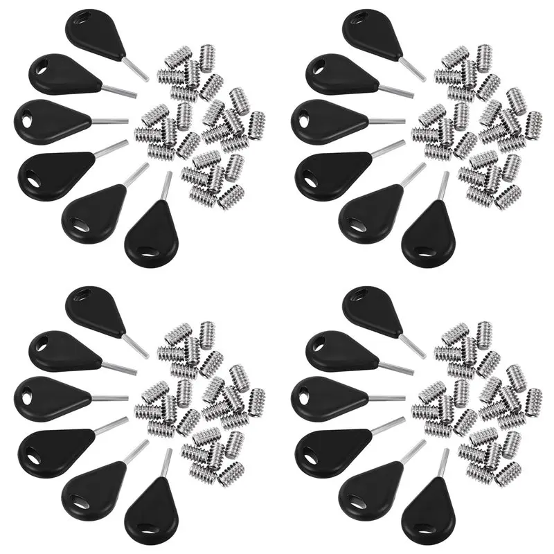 

【BIG SALE】24 Pcs Surf Fin Key Surfing Surf Fin Key With 96 Pcs Fin Screws Universal Hexagon Surfboard Fin Key Replacement