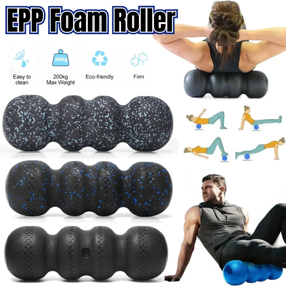 Yoga Foam Roller Bone Shape Foam Roller Relax Tight Muscles Peanut Yoga Roller Myofascial Release for Exercise Fitness