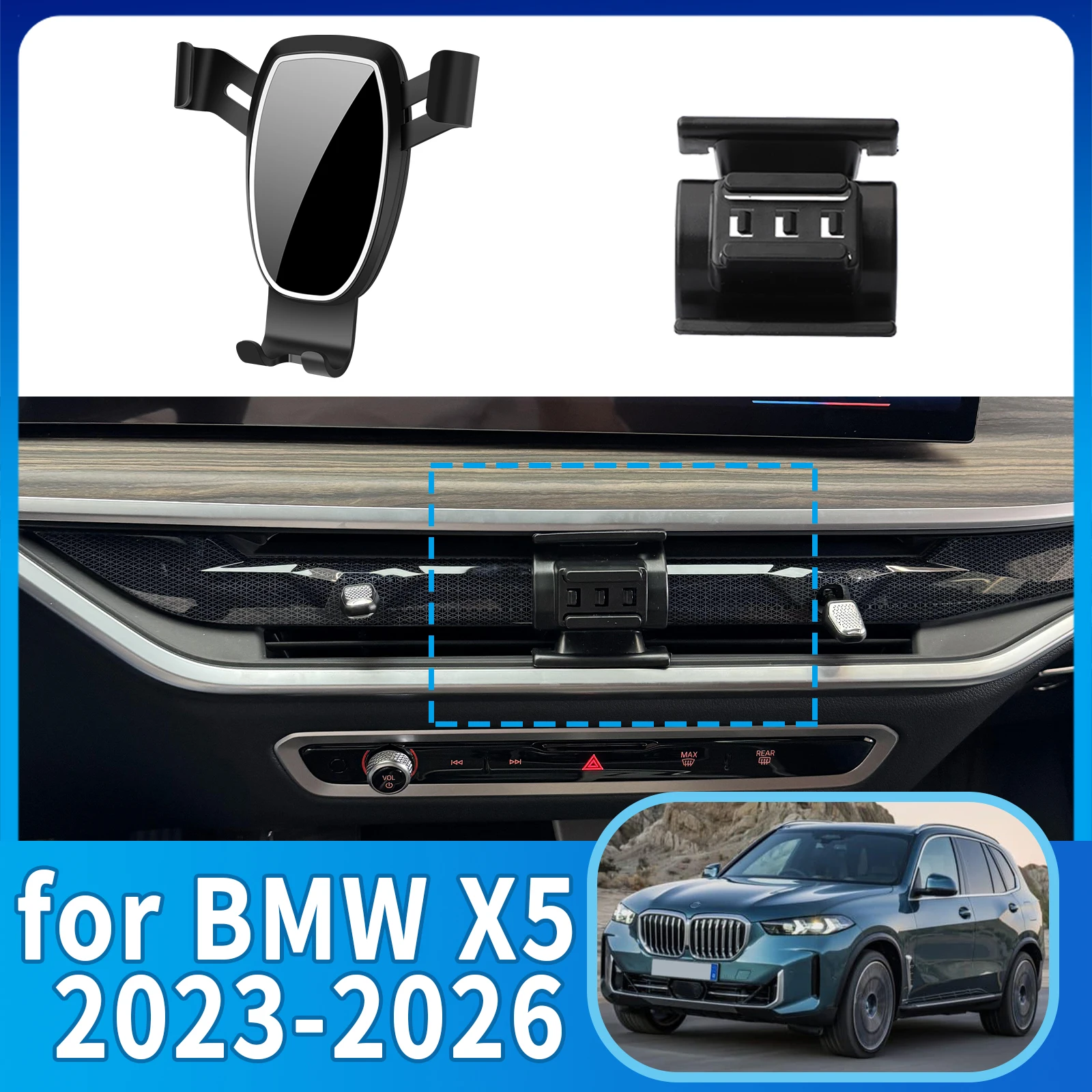 

fit for BMW X5 2023 2024 2025 2026 ​​Anti-Shake Screen Base Phone Holder Mount Stand ​​ Dedicated Car​​ accessoires