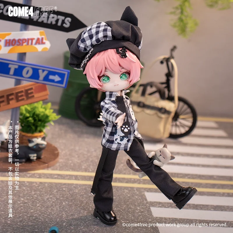 COME4FREE مواء Dailies سلسلة BJD ملابس دمى الزي مجموعة ل OB11 1/12 مقياس تحصيل إكسسوارات دمي #5