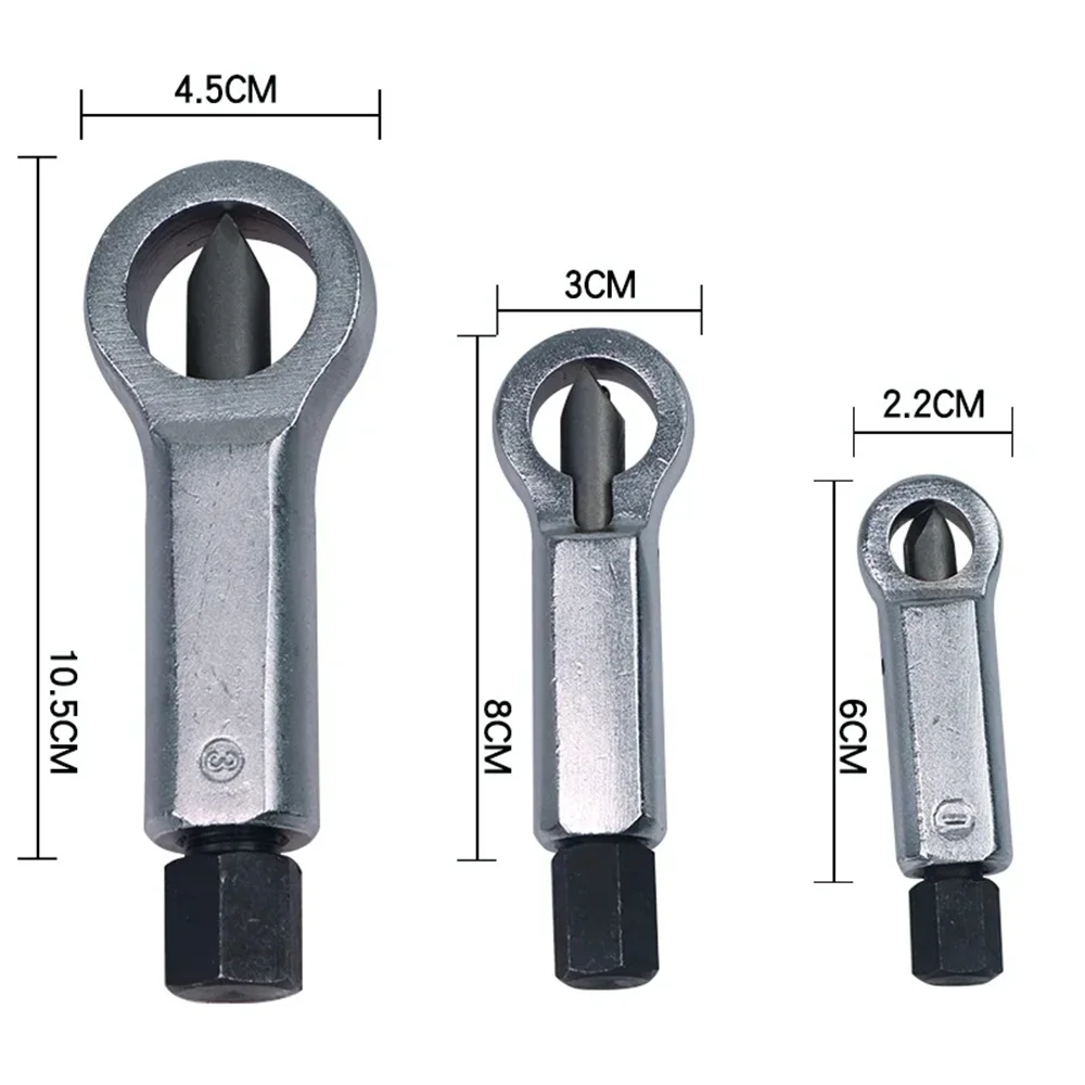 80/102/130mm Heavy Duty Rust Resistant Damaged Nut Splitter Remover Rusty Spanner Cutter Tool Steel Wrench