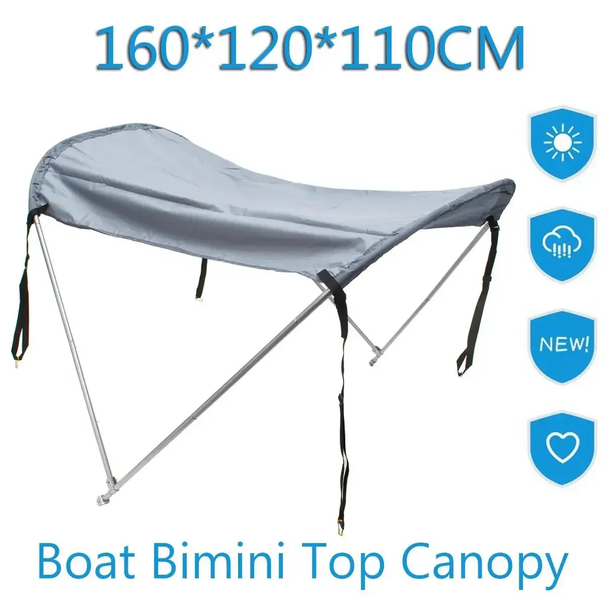 Waterproof Anti UV Top Tent Sunshade shelter flatable boat boat dinghy raft Folding Canopy Aluminium Alloy Tent Sunshade