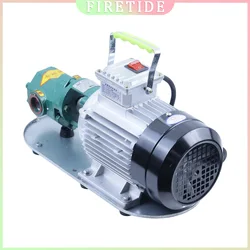 WCB-75 Self-Priming Gear Oil Pump Portable Cast Iron High Temperature Electric Gear Pump 750W Small High Viscosity Oil Pump 220V