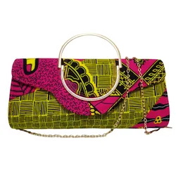 Lovely African Wax Material Purse Fashion Ankara Bag Made By Traditional Wax Fabric Women Shoulder Handbags