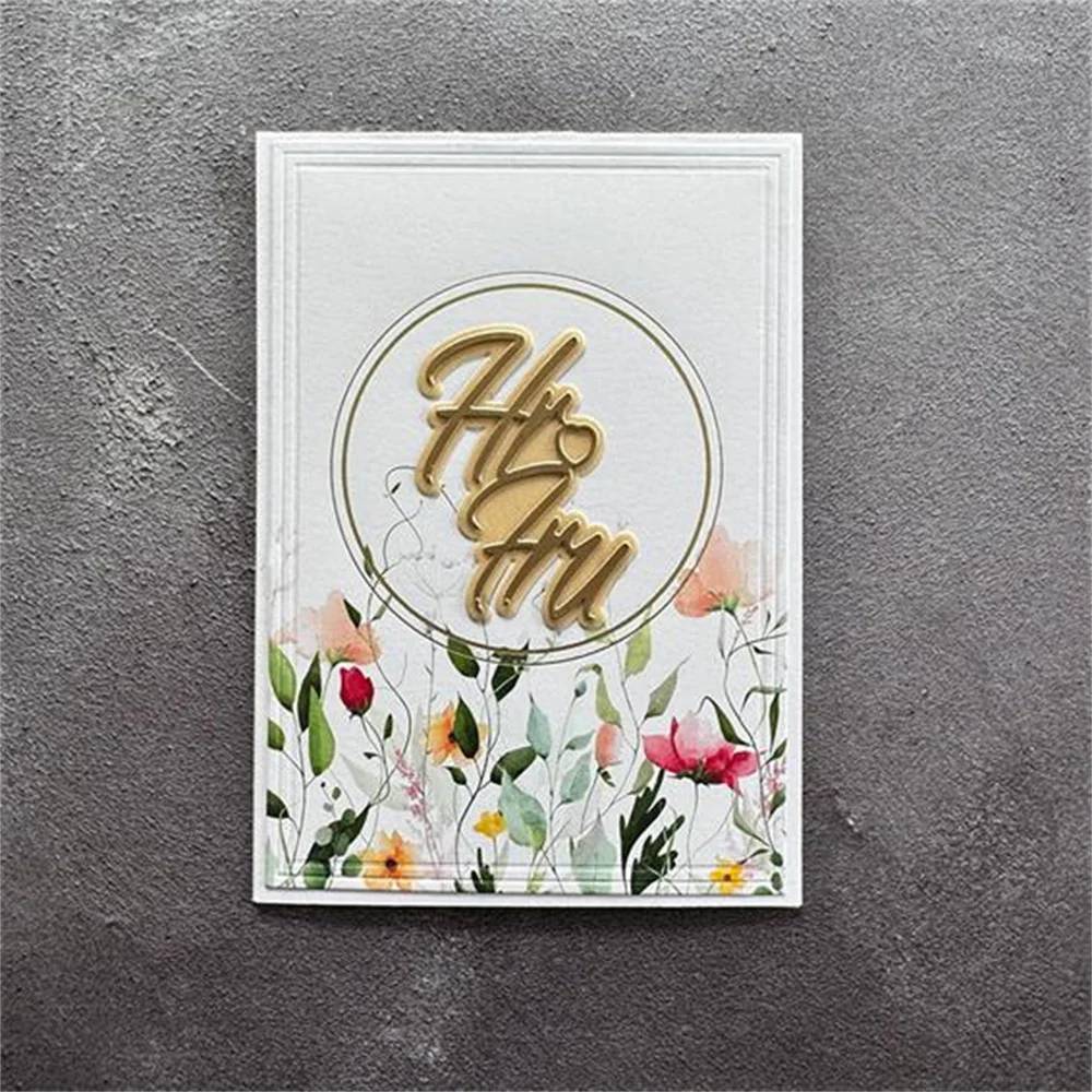 Die Series New Ja & Hr Og Fru Simple and Basic Stamps and Metal Cutting Dies Decoration Scrapbook DIY Paper Card Album Craft