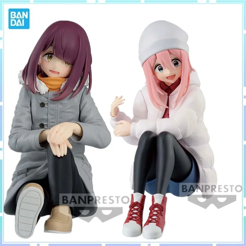 Bandai Original Banpresto Anime Laid-Back Camp Ayano Toki Nadeshiko Kagamihara PVC Action Figure Model Collection Toy Gifts