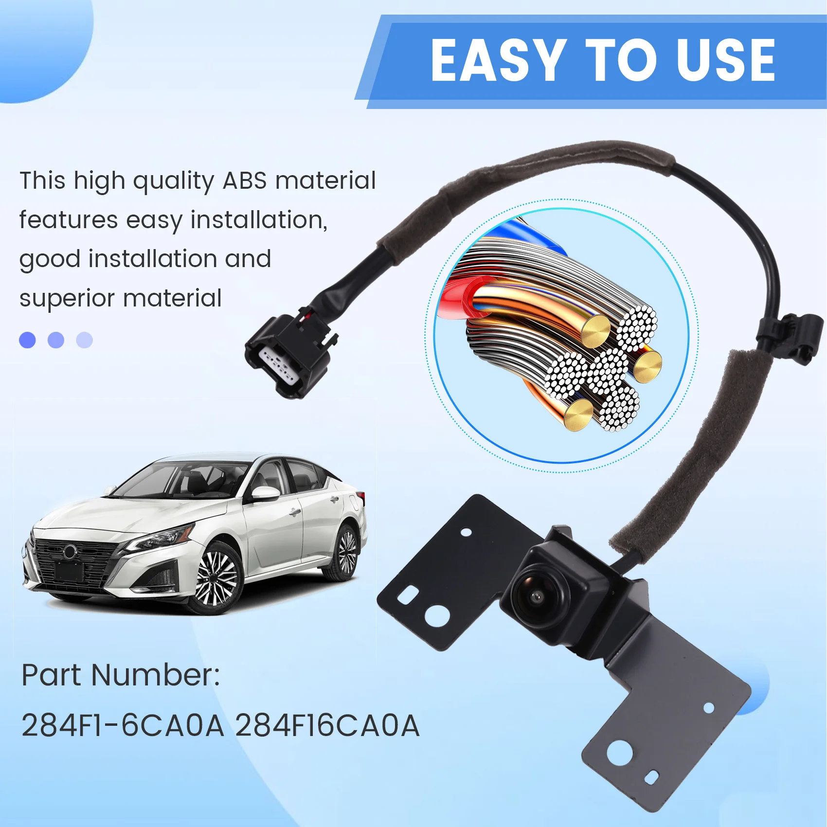 

Новая камера переднего вида в сборе для Nissan Altima 2019-2024, резервная камера для помощи при парковке 284F1-6CA0A 284F16CA0A