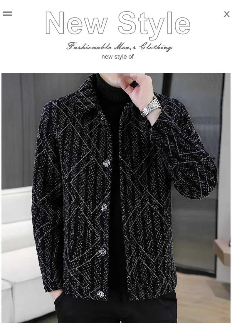 2026 Herbst Winter Herren Slim Fit Plüschjacken Jugend Streetwear Warme Kurze Fleece-Mäntel Kleidung Verdickte Winddichte Parkas – Detail 1