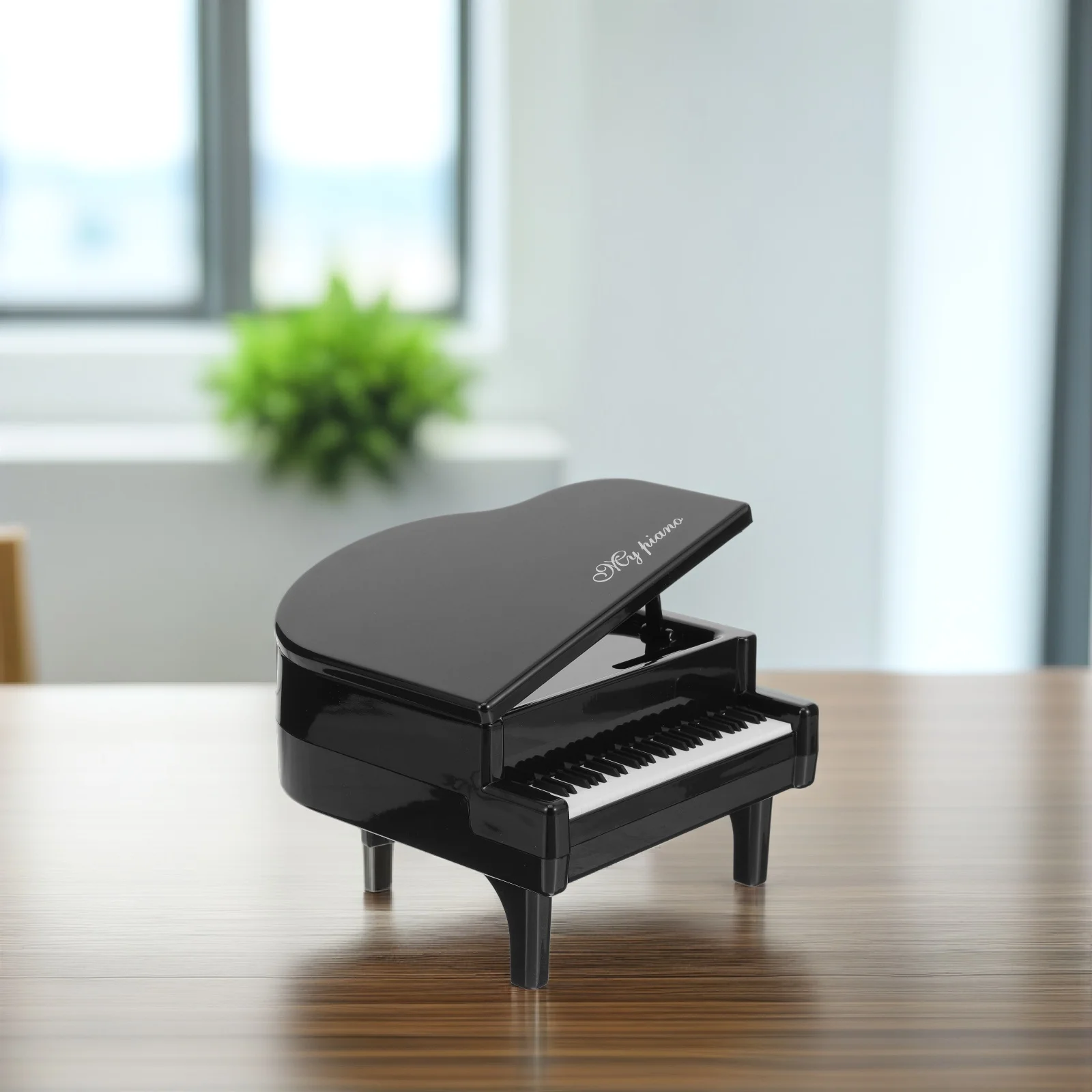 Klavier Form Sparschwein Kunststoff Geld Lagerung Topf Kreative Tabletop Bargeld Halter Schlafzimmer Studie Dekor Neuheit Klavier Einsparungen