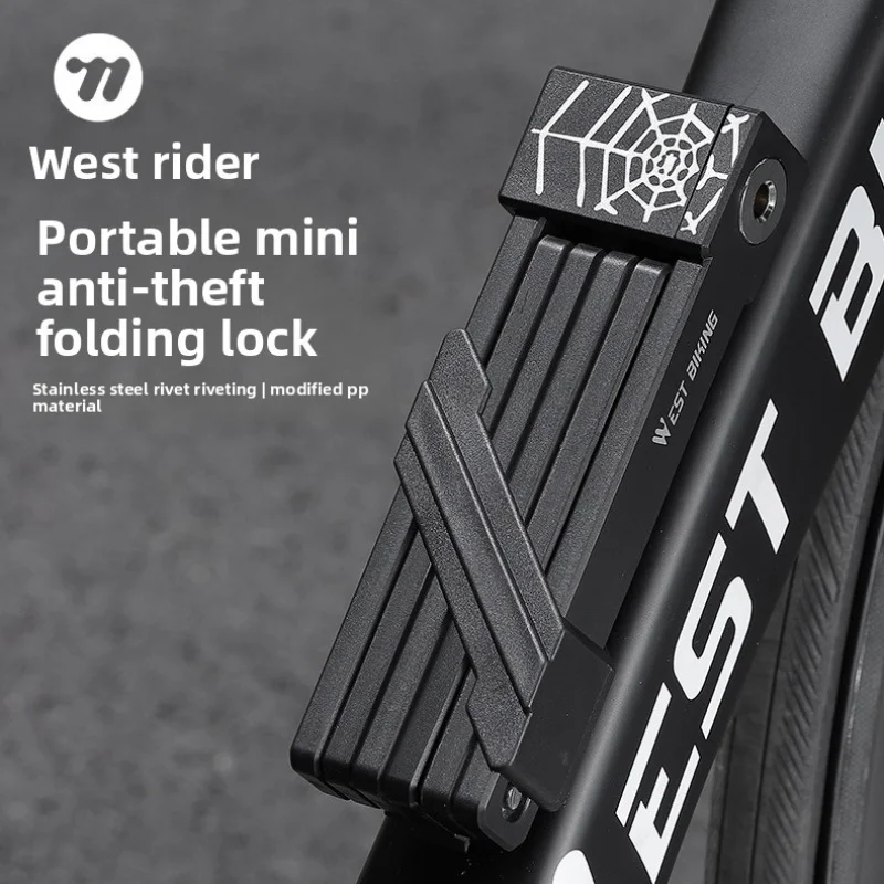 

Folding Bike Lock, Portable Anti-Theft Bicycle Lock for Mountain Bike, E-Bike, Motorcycle, Security Chain Lock