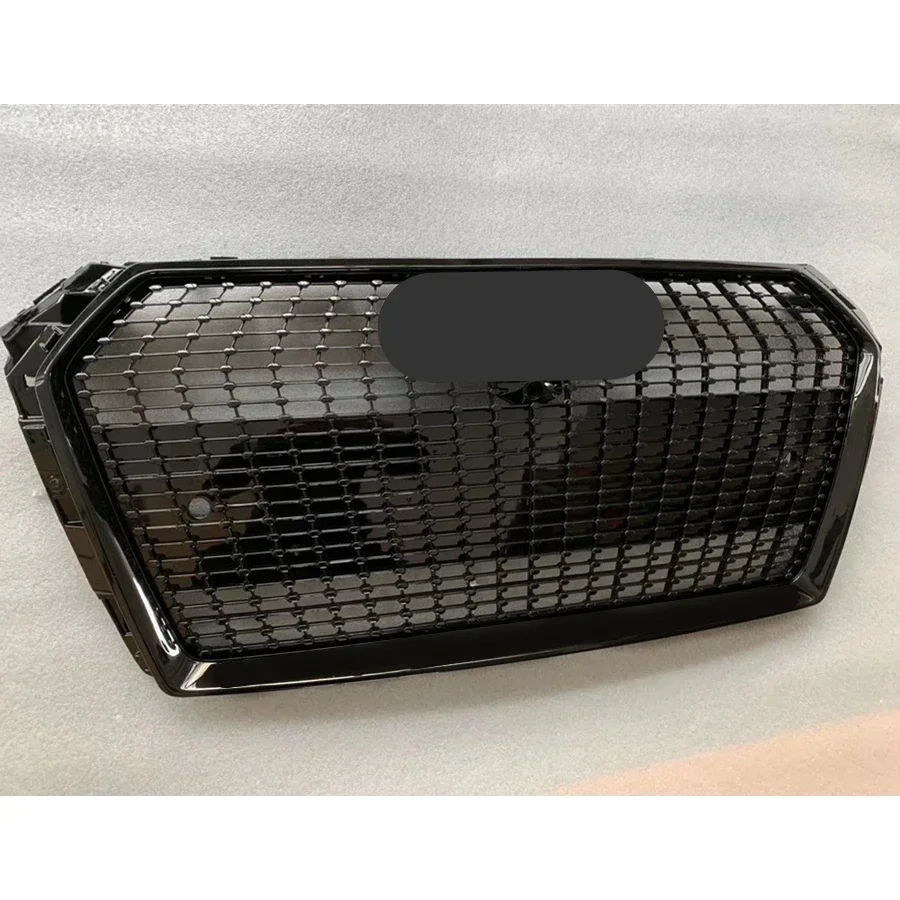 For RS4 Style Front Sport Hex Mesh Honeycomb Hood Grill for  A4/S4 B9 2017-2019 car accessories