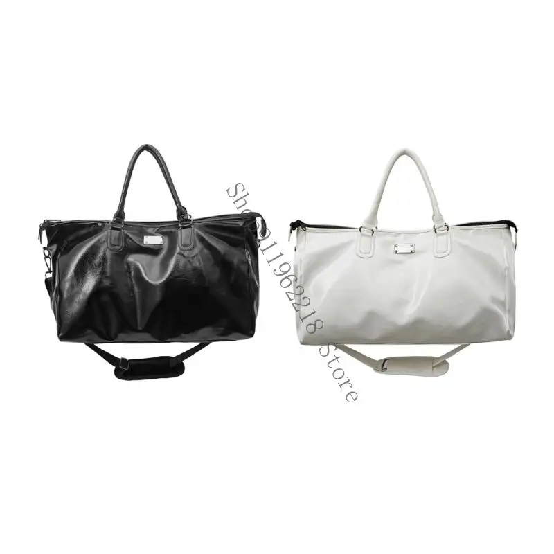 

Large Capacity Travel Duffle Bag For Short Trip Business Travel Practical PU Leather Hand Carry Luggage 066F