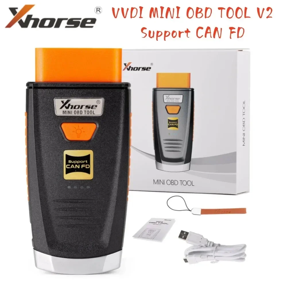 Xhorse VVDI MINI OBD TOOL V2 XDMO20EN Supports CAN FD IMMO Progarmmer Support CAN FD Protocol VVDI Key Tool Max Pro 2024 newest