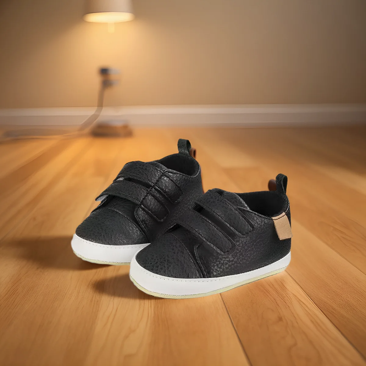 A Pair of Classic Soft and Comfortable Rubber Soled Anti Slip Baby Sports Shoes New