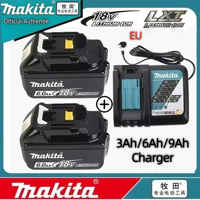 Authentic Makita 18V Li‑ion Battery Pack 3Ah 6Ah 9Ah Suitable for BL‑Prefix Household & Industrial Cordless Power Tools