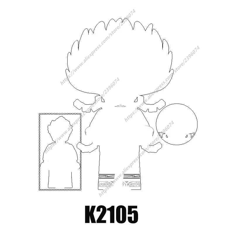 Figuras de acción de dibujos animados para niños, accesorios, bloques de construcción, KDL814, K2103, K2104, K2105, K2106, K2107, K2108, K2109, K2110