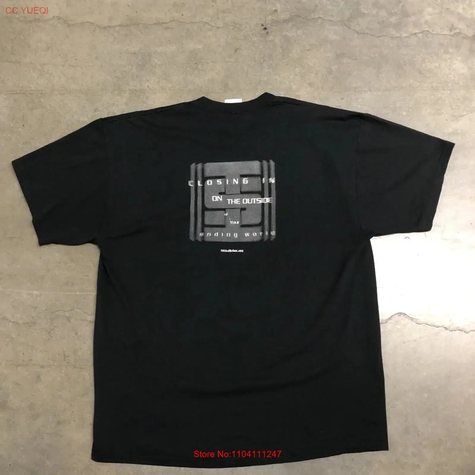 Camiseta Vintage de los 90s de la banda Information Society con la frase 'Dont Be Afraid' para hombre, talla 2XL, estilo vintage lavado, versátil, streetwear.