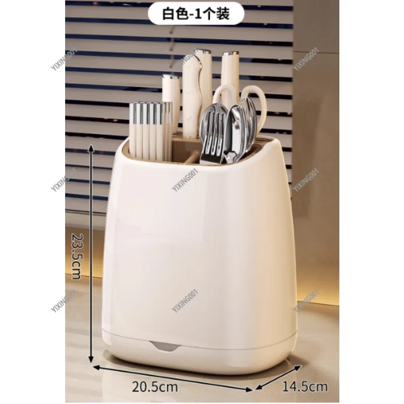 Kitchen Knife Block Set, Stainless Steel Knives, Kitchenware Holder Tools, White, Blue, Cream, Black, High Quality