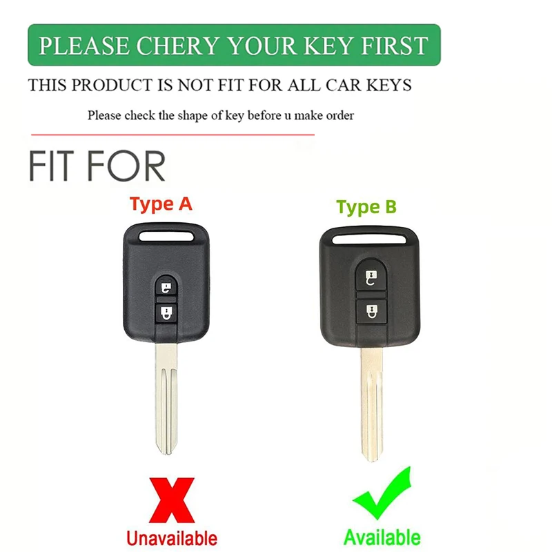 Silicone Car Key Case Cover For Nissan Primera X Trail T-31 Pathfinder Navara Qashqai J10 J11 Note Tiida Keychain Accessories view 2