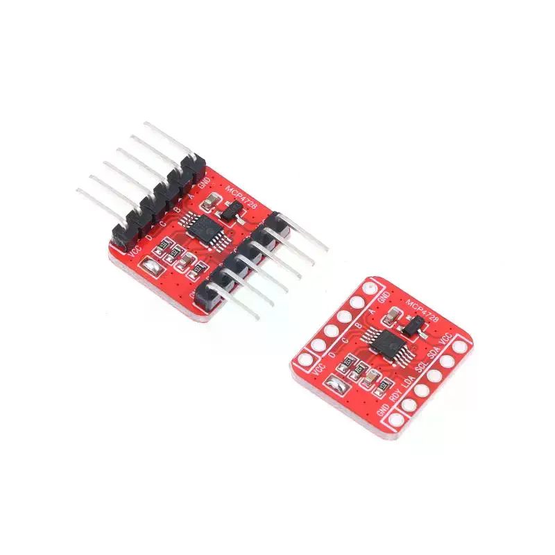 12-Bit DAC Module 4-Channel Interface Programmable Voltage Reference With EEPROM Storage For Electronics Projects MCP4728