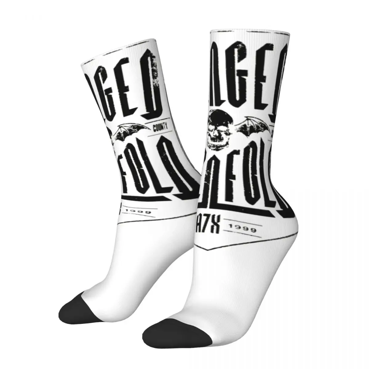 

Casual Men's Women's Avenged Sevenfold Design Socks A7X Heavy Metal Accessories Print Socks Warm Best Gift Idea