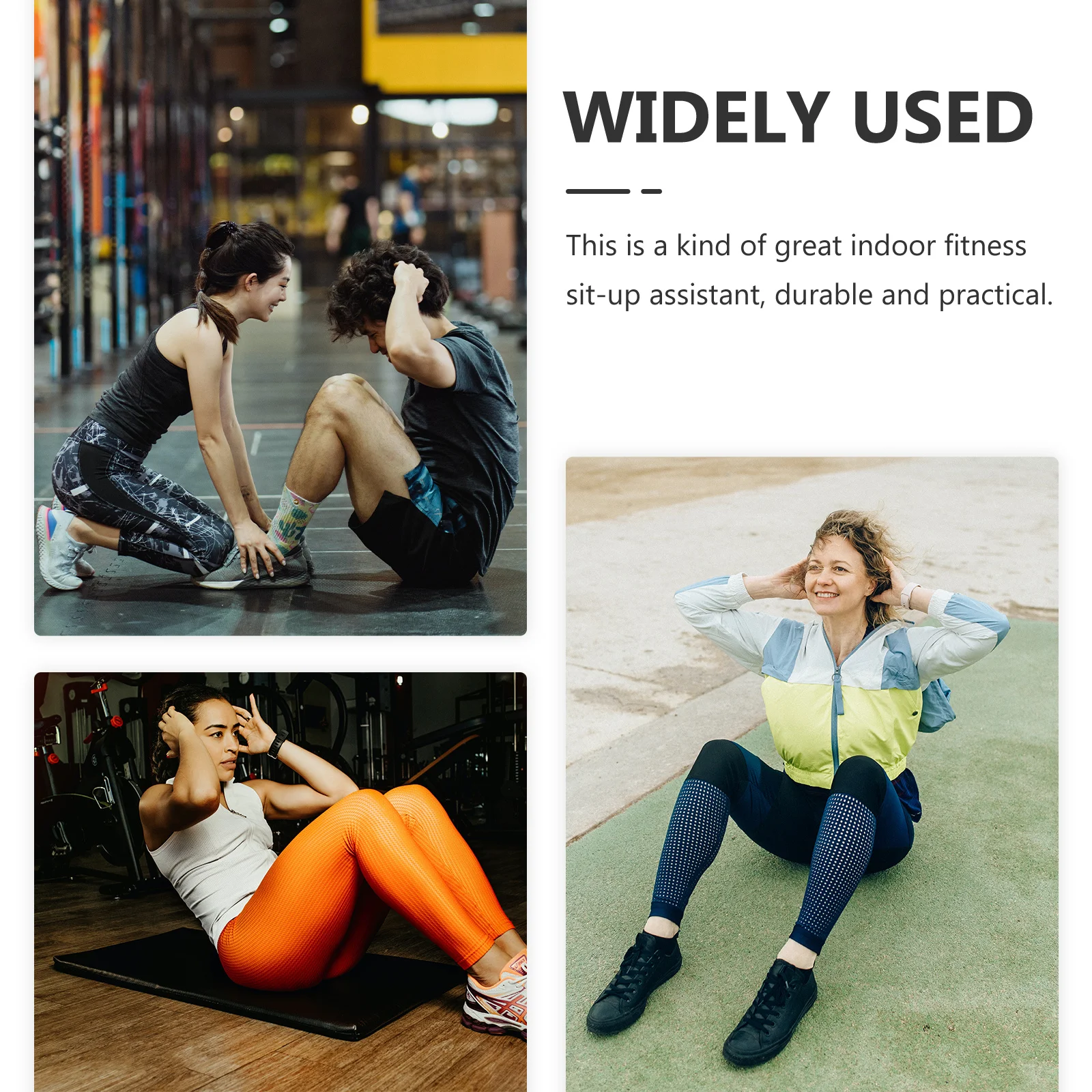 

1Pcs Sit-Up Assistant Core Training Aid for Indoor Fitness Muscle Building Workout Equipment with Strong Suction Cup Non-Slip