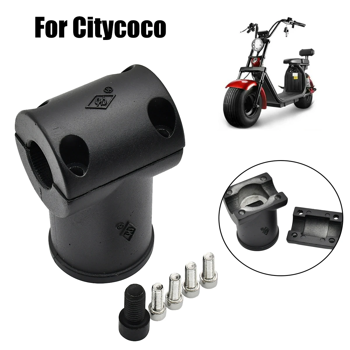 Electric Scooter Steering Column Block Handle Bar Holder Spare Parts For Chinese Halle Citycoco Clamping Device