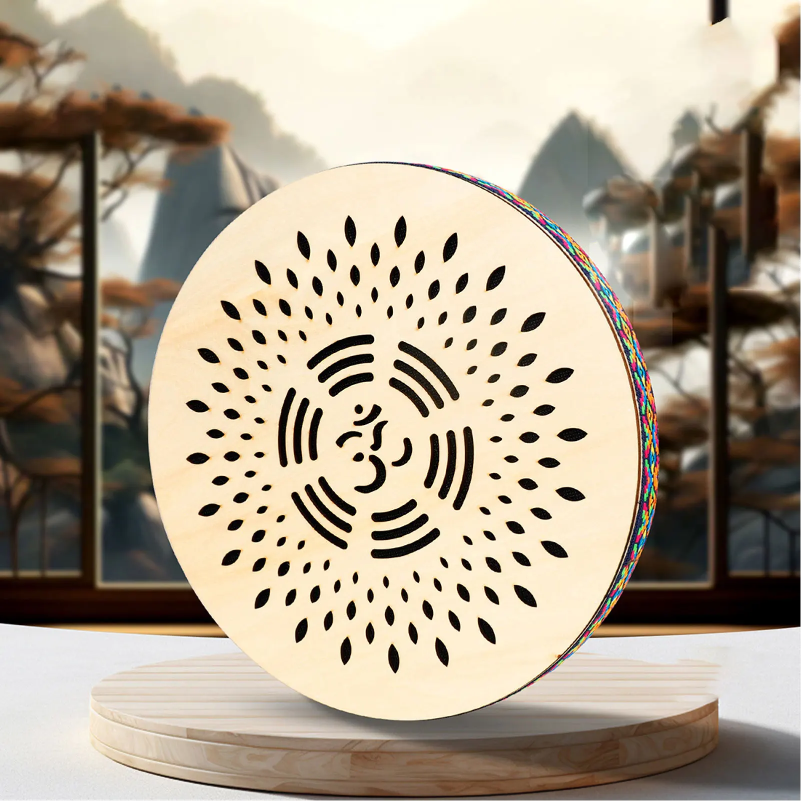 12 بوصة تيار طبل المحيط المطر الصوت اليد قرع طبل غرامة براعة سهلة الاستخدام المحمولة لتجمع حفلات الحفلات الموسيقية