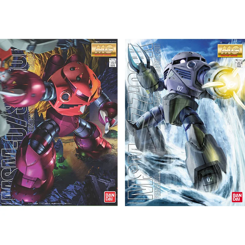 Bandai Original GUNDAM Anime Model MG 1/100 MSM-07S Z'GOK MSM-07 Z'GOK Action Figure Assembly Model Toys Gifts for Children