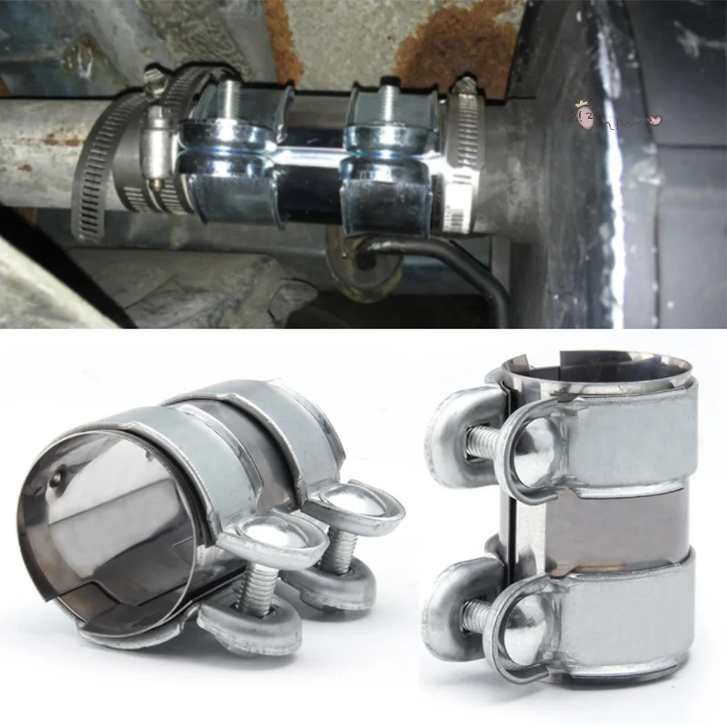 

Универсальный выхлопной зажим 2/2,5 дюйма, нагрудный шарнир + болты, фланцевые зажимы для надежного уплотнения, для глушителей, водосточных труб, системы Catback