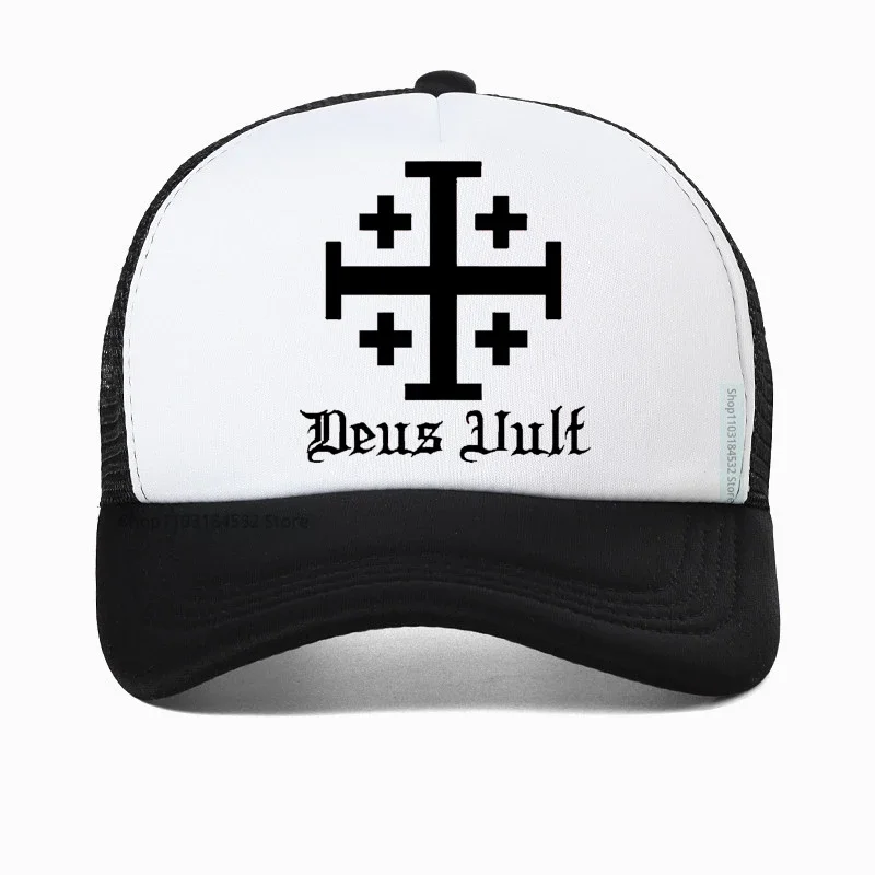 

Jerusalem Cross Religion men hat Mens Retro for Baseball cap Franziskaner Holyland Christian Creativity Gift Caps Casquette