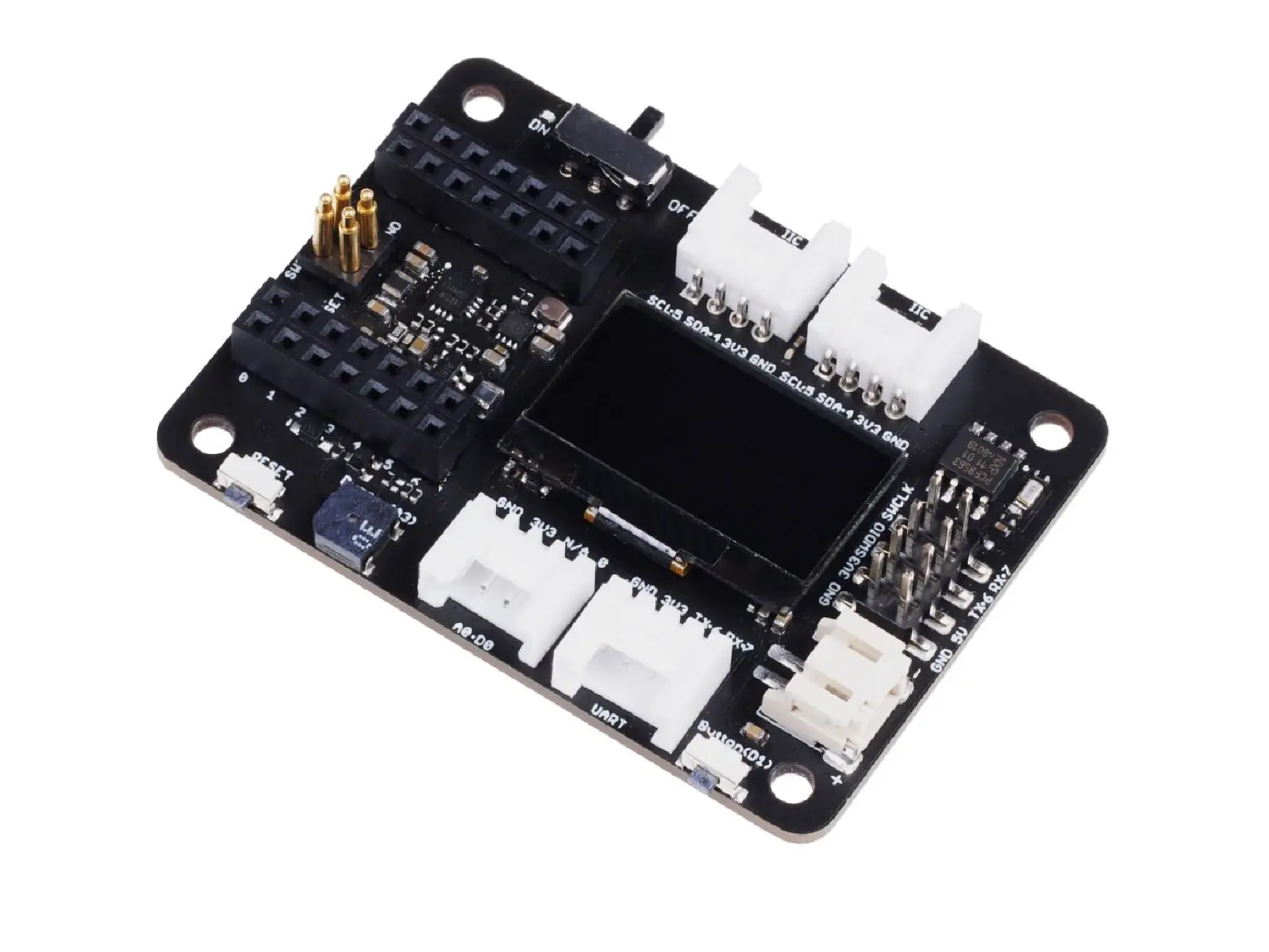 Seeed Studio Expansion Board Base for XIAO with Grove OLED,IIC,Uart,Analog,Digital,buzzer,button,on board battery management