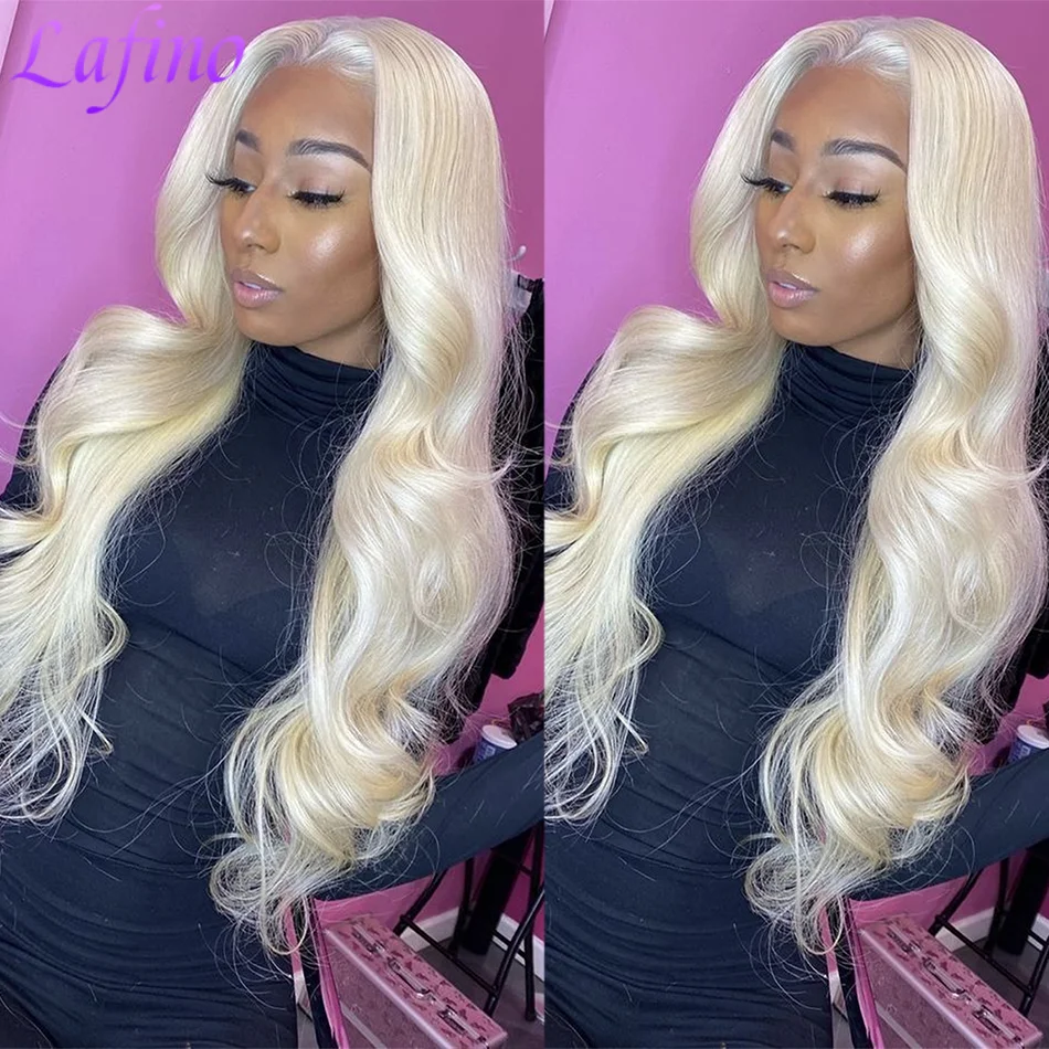 Blonde 613 HD Lace Frontal Perücke 13x6 Body Wave HD Lace Frontal Perücke 613 Farbige Echthaarperücken 30 Zoll lange lose tiefe Perücke Blond