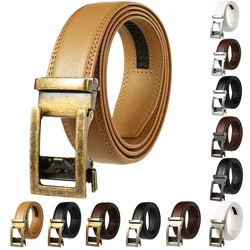 Genuine Leather Men's Belt Alloy Automatic Buckle Cowhide Belt Business Casual Luxury Belt for Men 3.5cm High Quality Waistband