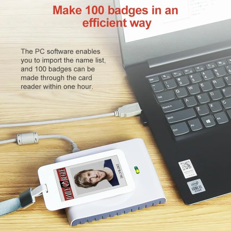 Eink Epaper Badge Exhibition Participation Pass Employee badge Powerless Digital NFC Display Price Label Bundle Demo