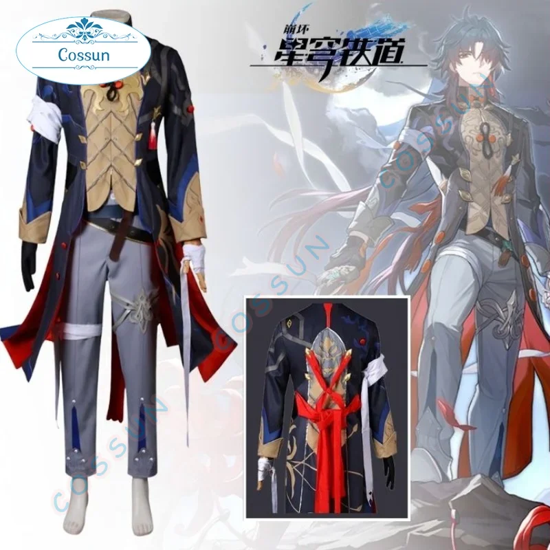 Honkai Star Rail Ren Cosplay Costume Uniform for Adult Men Coat Pants Anime Outfits Halloween Carnival Party Disguise Suit