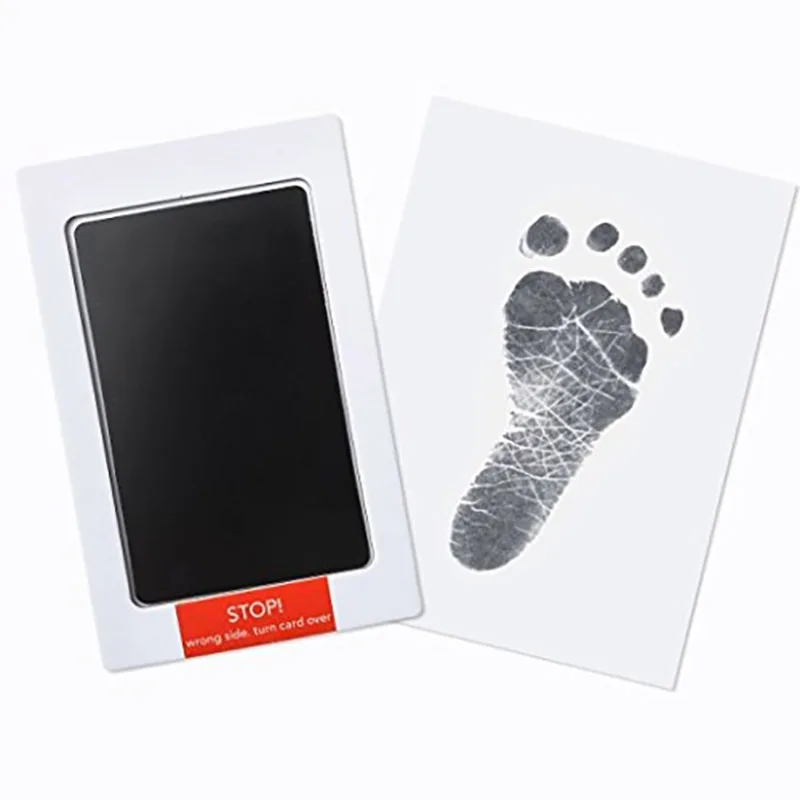 

Newborn Baby DIY Hand And Footprint Kit Ink Pads Photo Frame Handprint Toddlers Souvenir Accessories Safe Clean Baby Shower Gift