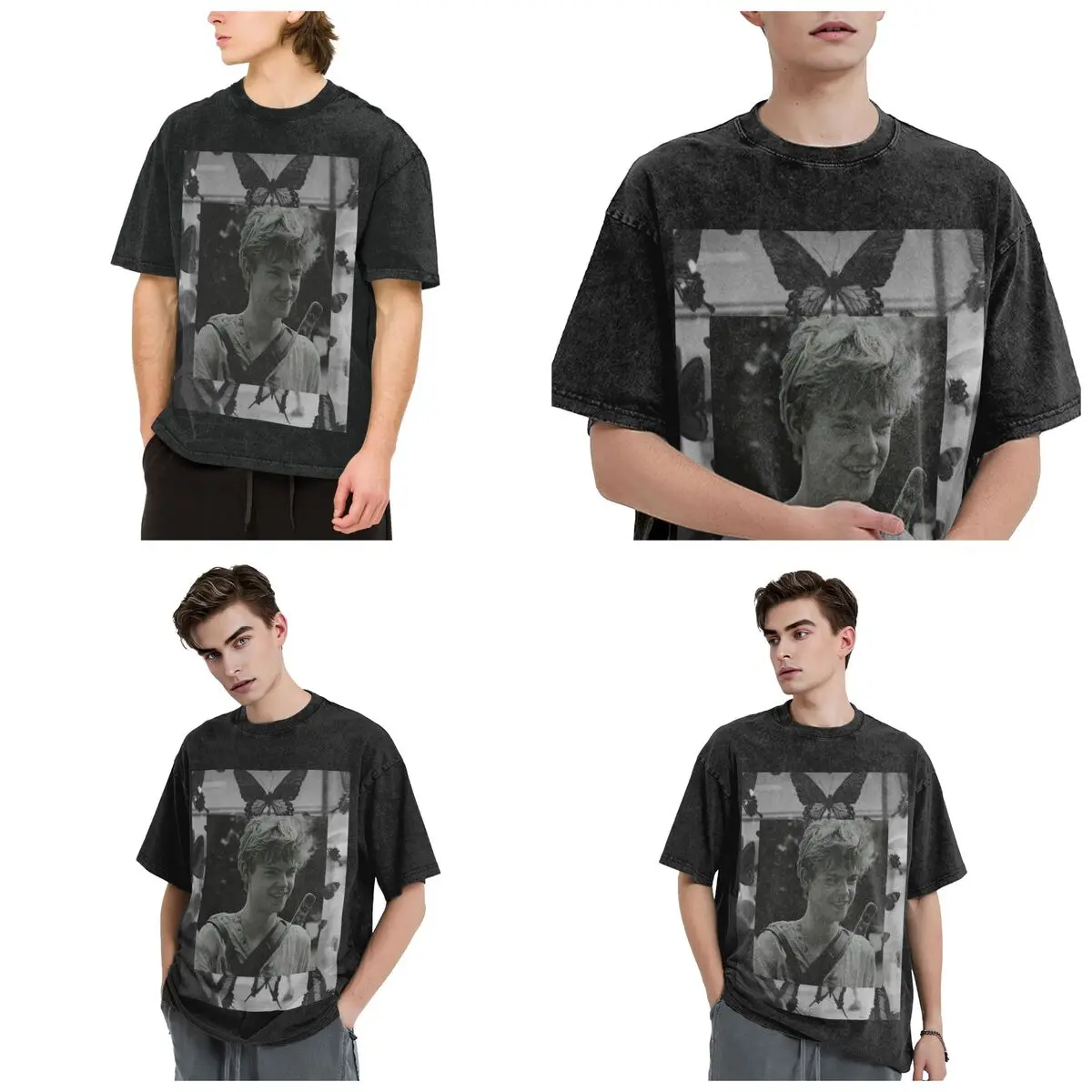 Streetwear T-Shirts The Maze Runner Newt Blanket Washed T Shirt Short Sleeve Hip Hop T-Shirt Tops Tees for Men Women