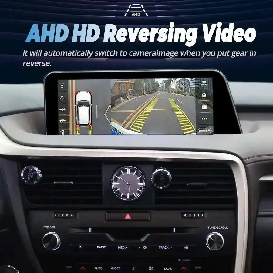 Navirider Android GPS BT pantalla Carplay para Lexus Rx450h RX200t RX350 RX300 RX 450H 200t 350 2016-2019 reproductor de vídeo estéreo para coche