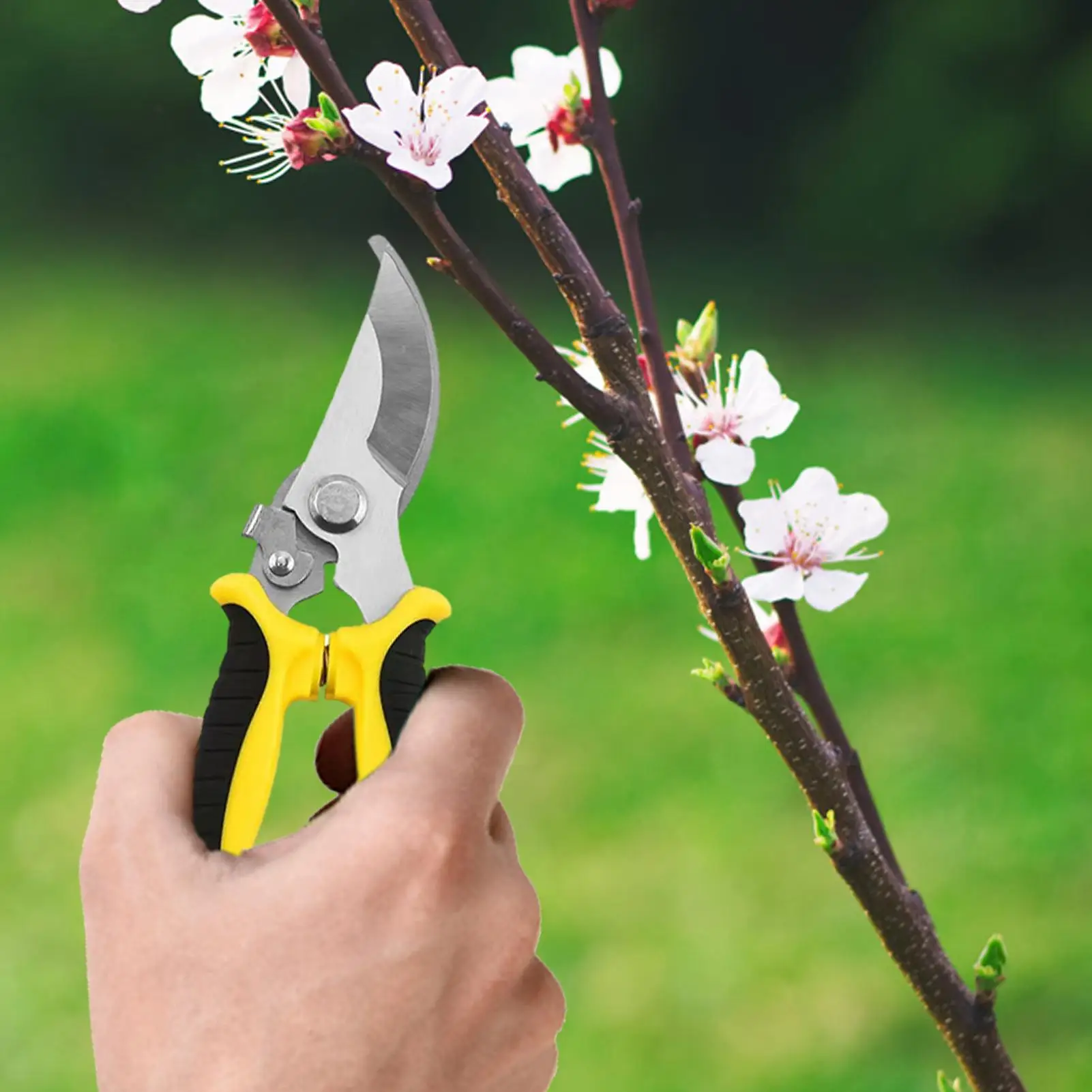 Garden Shears Pruning Pruning Scissors With Locking Handle Bypass Gardening Hand Pruners Tools Sharp Cutter Secateurs With Non