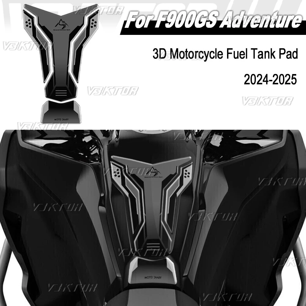 

3D Resin Tank Stickers Motorcycle Fuel Tank Protection Decals For F900GS ADV F900 GS ADV F 900 GS Adventure Triple Black
