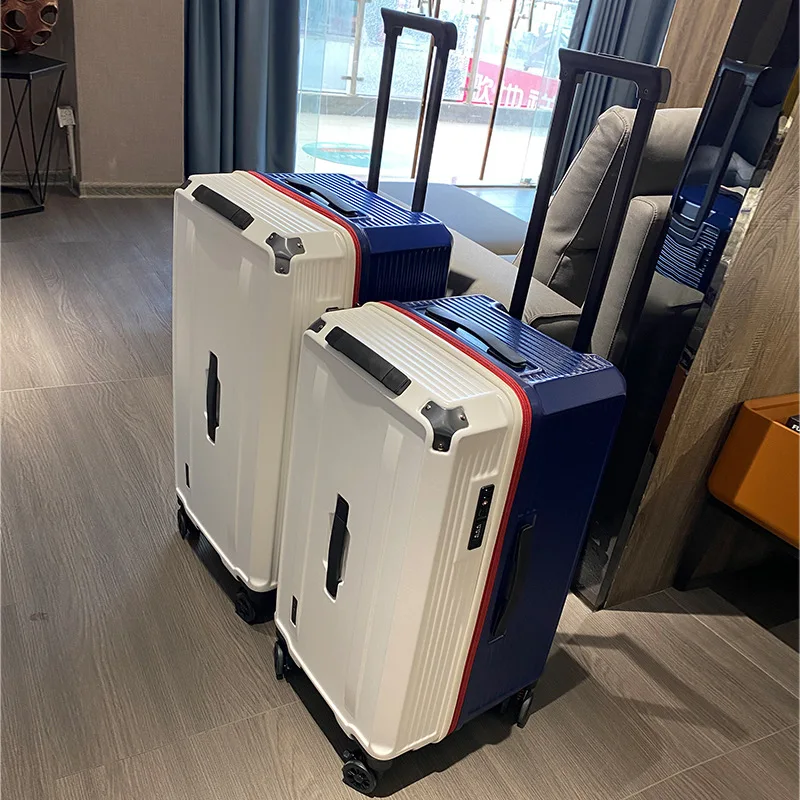 spinner wheel, password, thickened trolley suitcase, 22 inches, high appearance, 28 checked suitcases, men and women