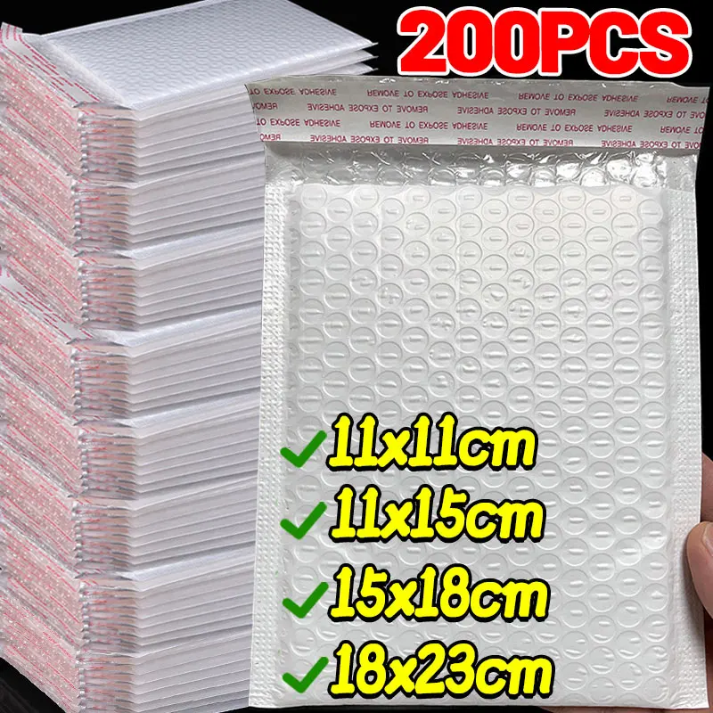 20/10 قطعة 2025 مغلف مبطن جديد للتغليف البريدية هدية الذاتي ختم أكياس الشحن فقاعة المغلف
