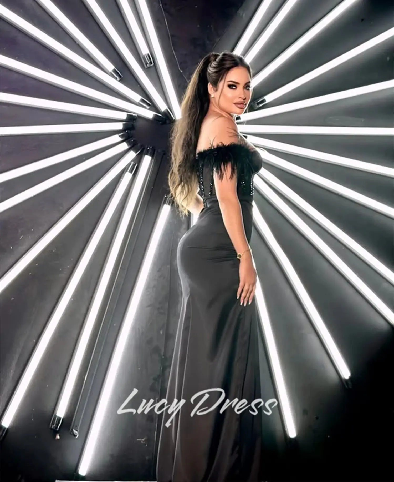 루시 맞춤형 파티 드레스 특별 행사 드레스 인어 댄스 파티 드레스 드레스 갈라 파티 드레스 칵테일 드레스 이브닝 드레스