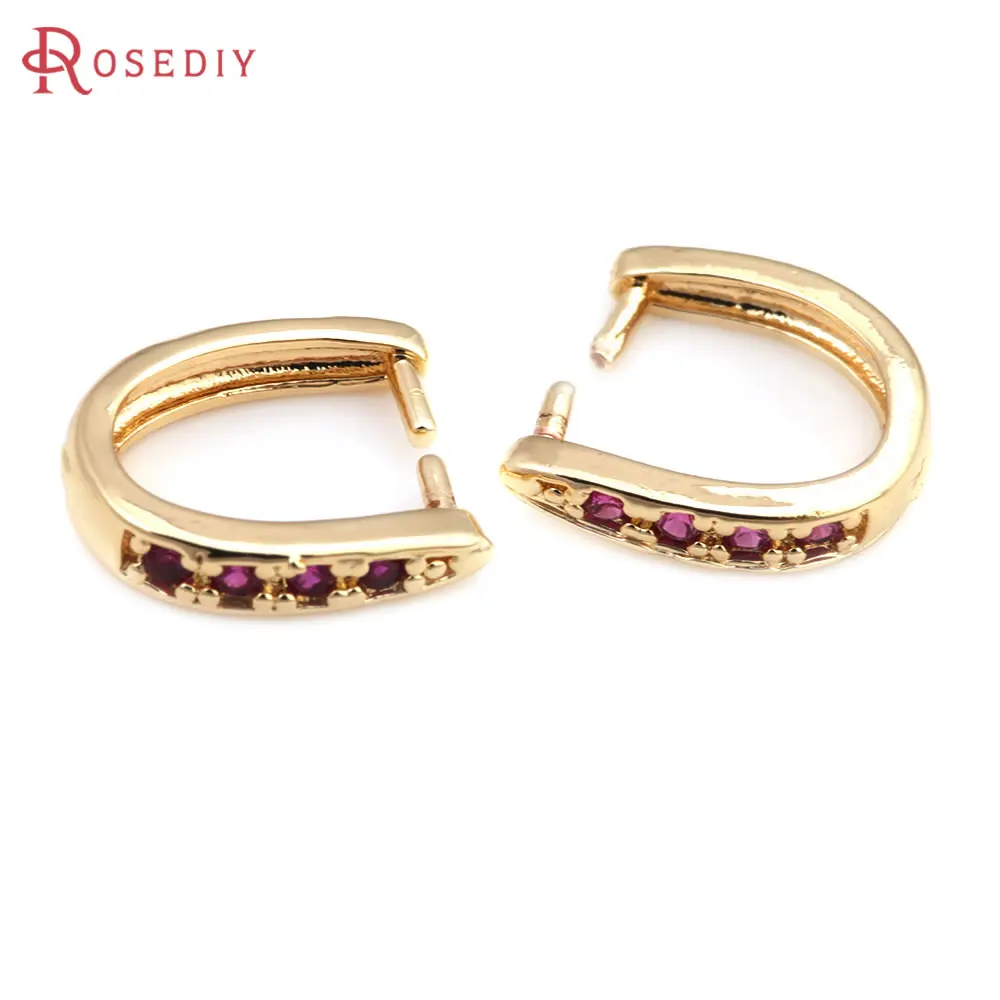 18K Gold Color Brass Pendants Connector Charms Snap Clip Clasps High Quality Diy Jewelry Making Necklace Accessories for Women