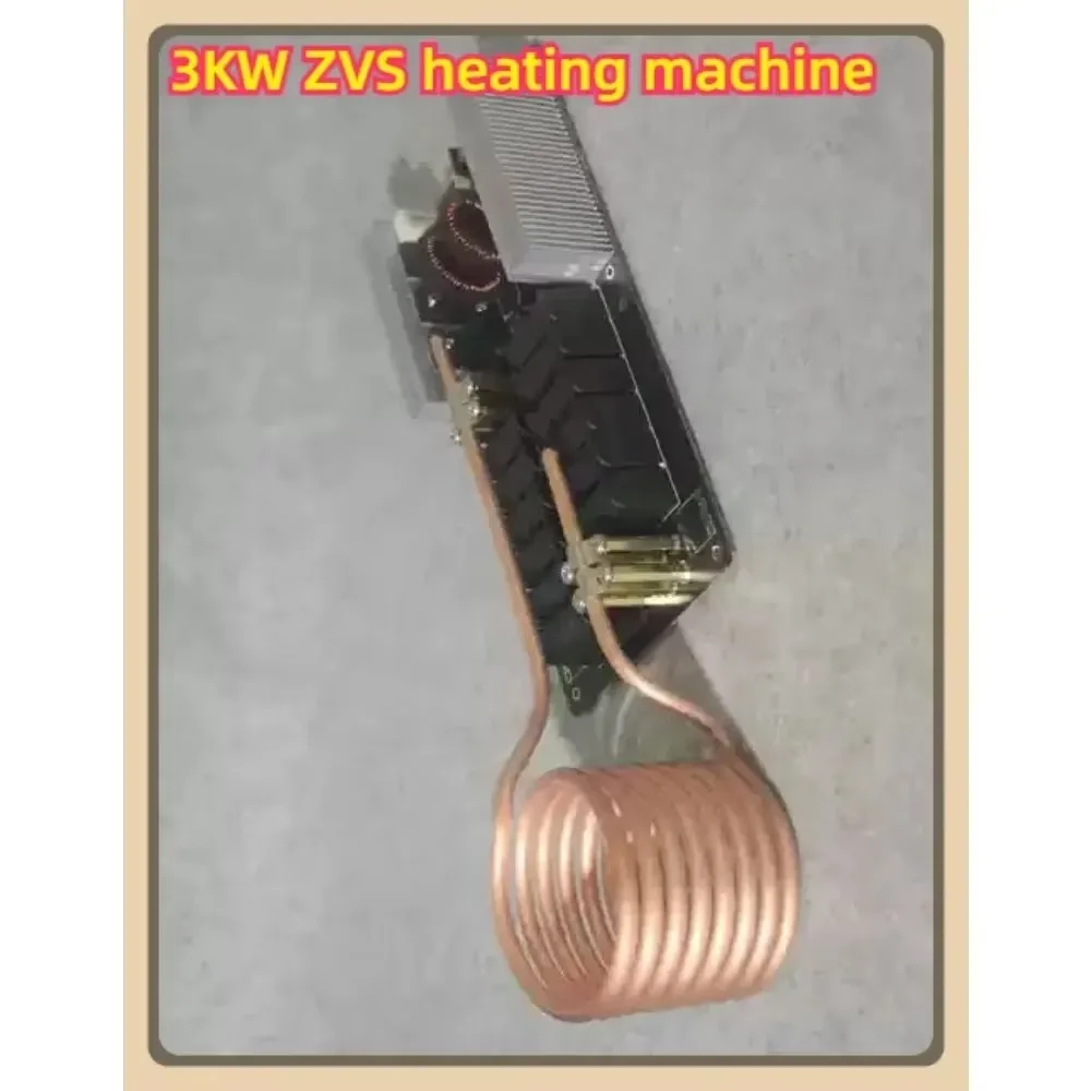 3KW ZVS Induction Heating High Power High Frequency MachineTapeless 6-Tube Melting Furnace